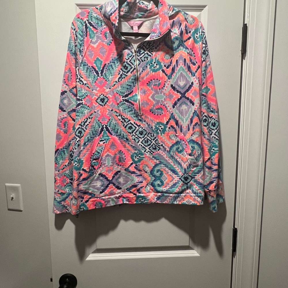 Lilly Pulitzer Multicolor Patterned Hoodie - image 1